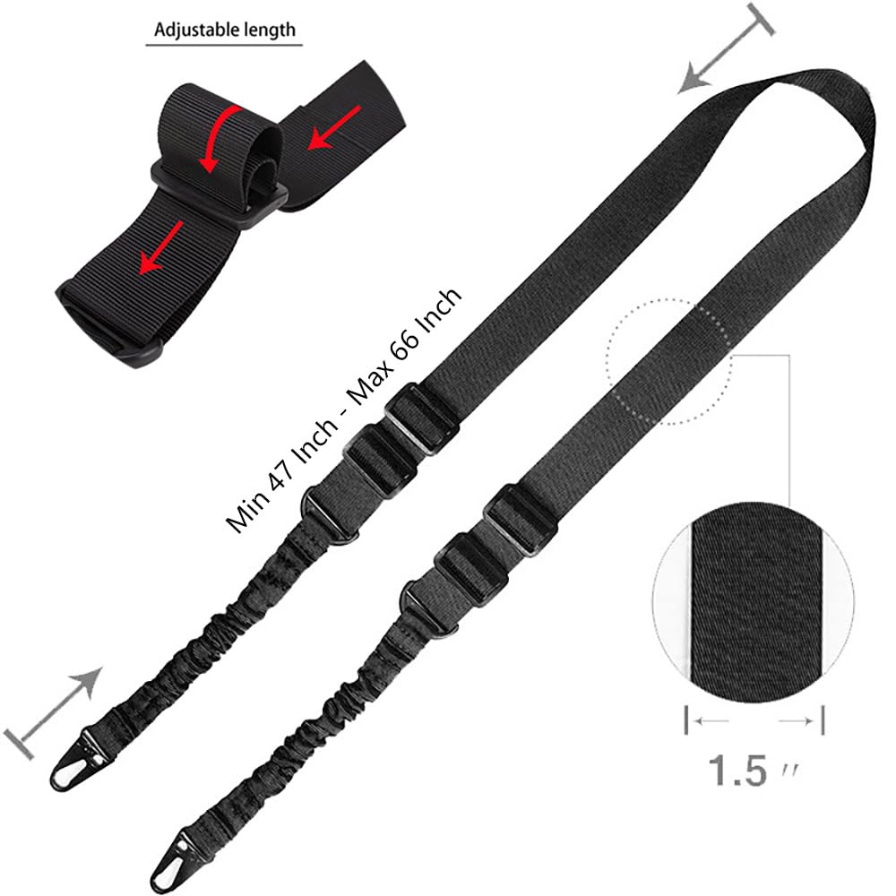 Tactical Sling 2 Point Quick Adjust Rifle - Taktischer Zweipunkt-Sling mit 2 Picatinny QD-Drehhalterungen