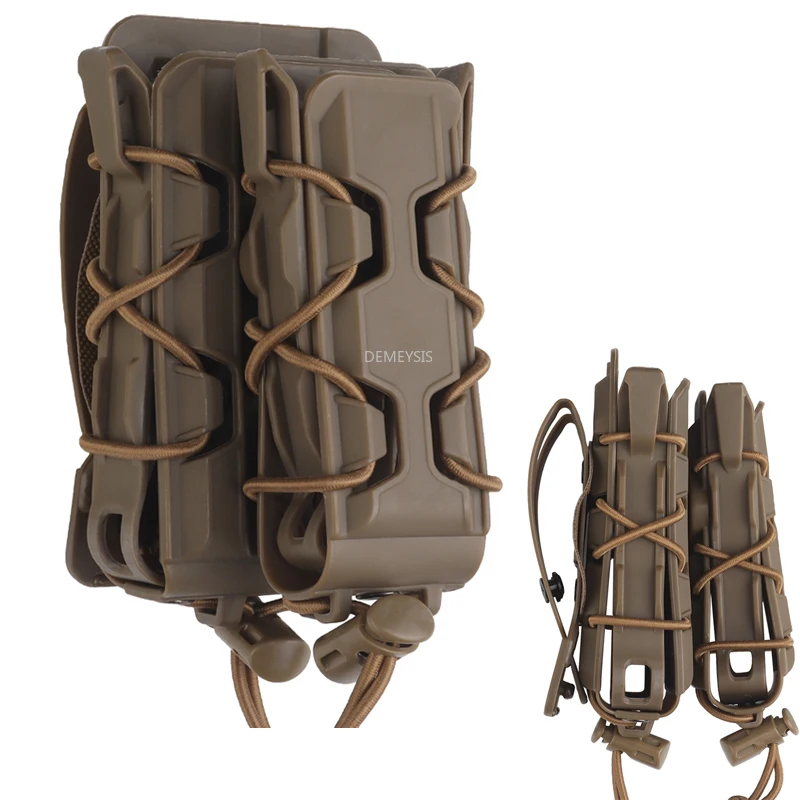 Molle Mag Pouch Double Magazine 5.56 9Mm - Taktische 5,56 9mm Molle Pistole Mag