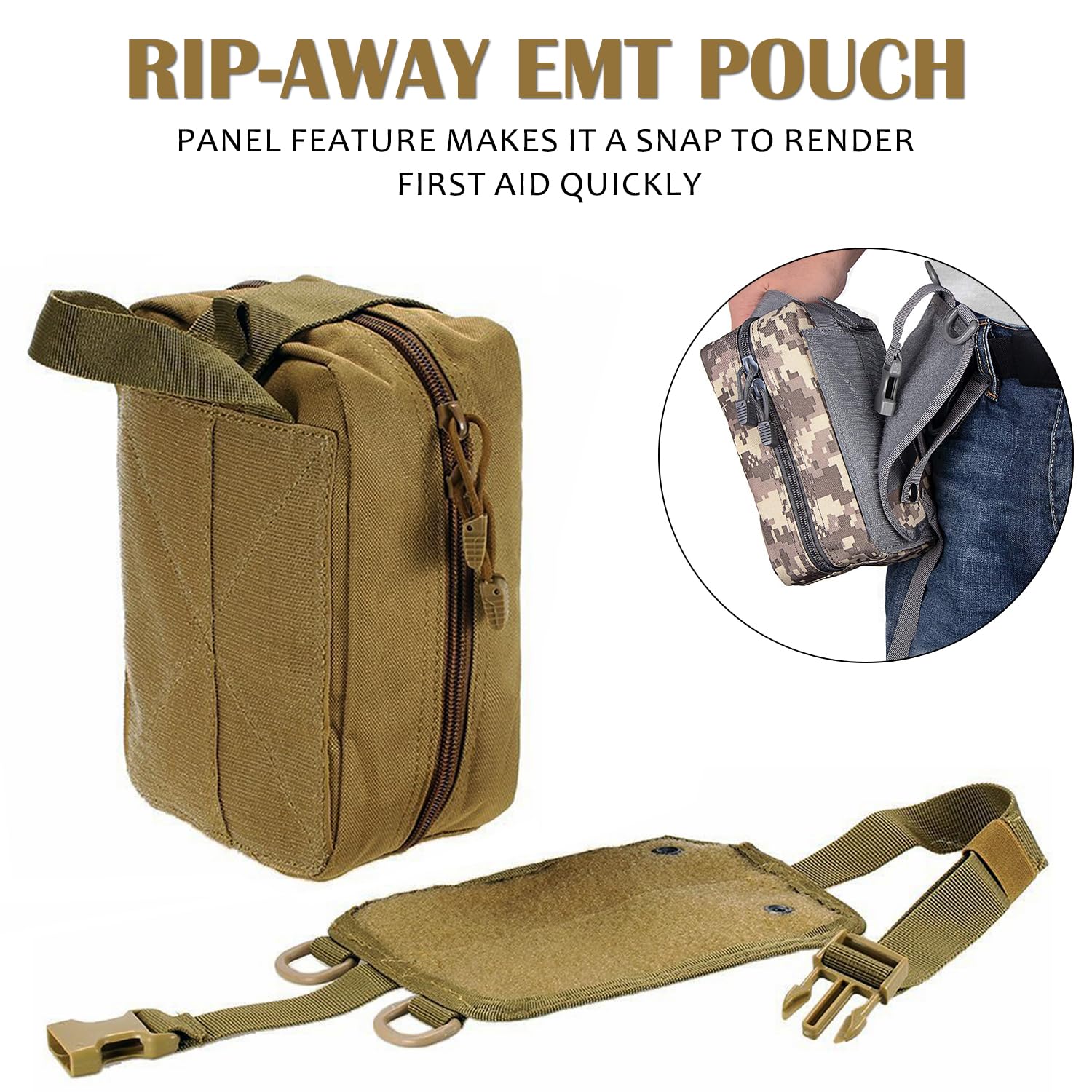 Erste-Hilfe-Tasche Leer, Molle – Tactical Med Kit Pouch Ifak Rip Away Bewertung und Preis