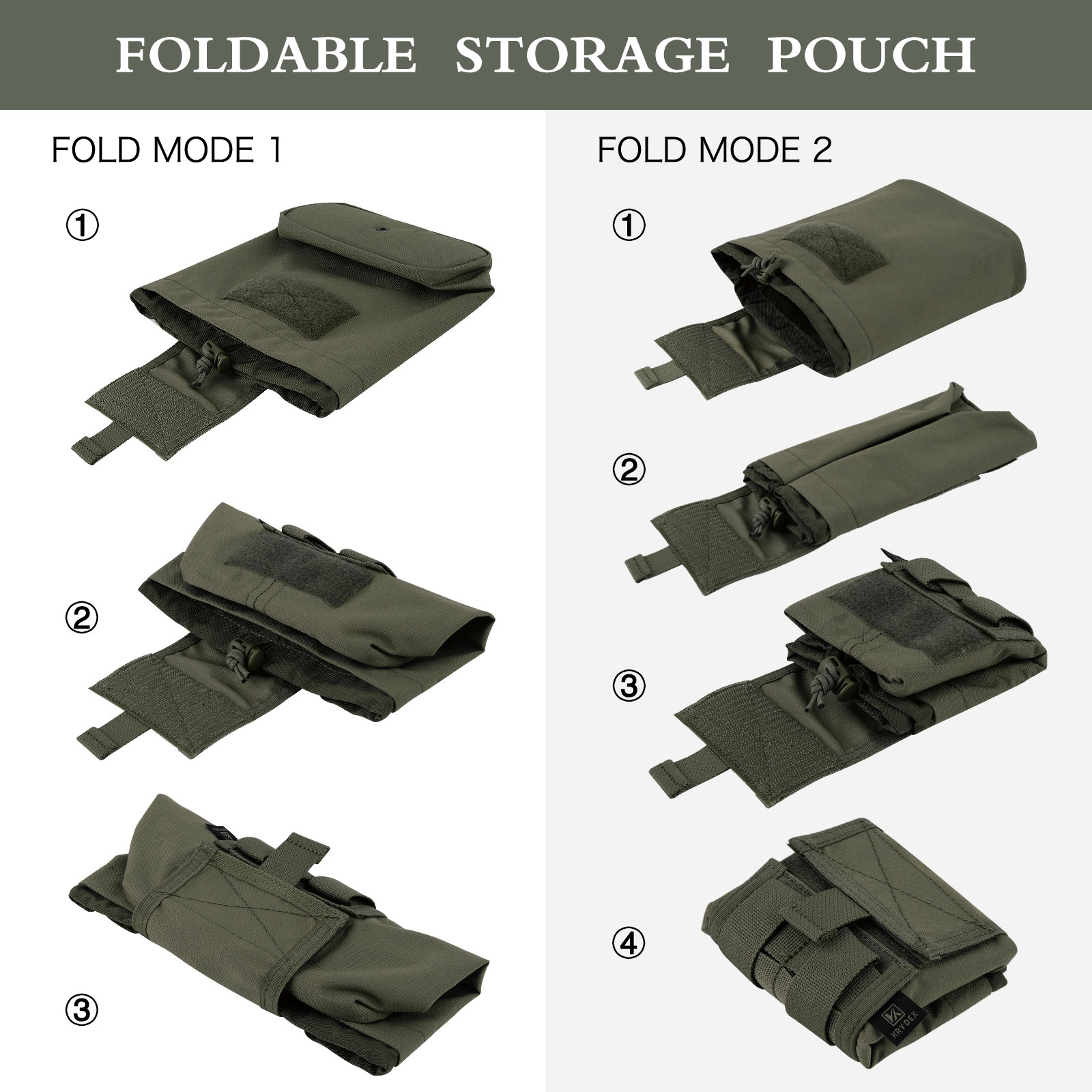 KRYDEX Taktische MOLLE Faltbar – Tactical Dump Pouch Foldable Drop Bag Bewertung und Preis