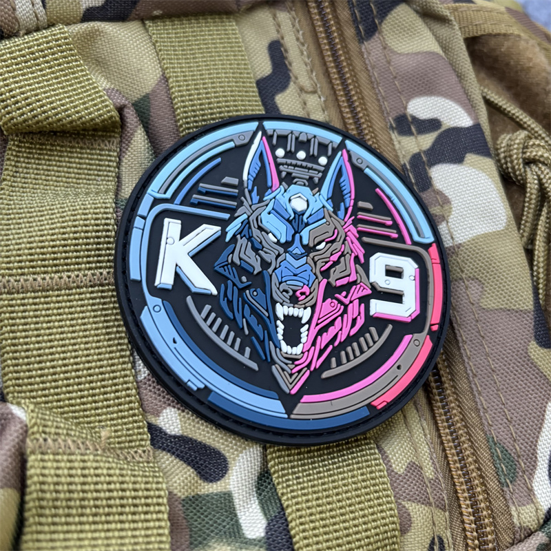 Taktische K9 Hund 3D PVC Patch – Patch Morale Tactical Military Hook Loop Bewertung und Preis